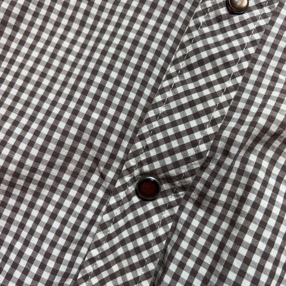 G Star Raw 3301 Southeast 5204 Western Brown Check Rare Long Sleeve Shirt Sz XL - Picture 4 of 7